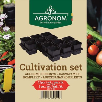 Plastpotter 8cm, 12-pak, sort