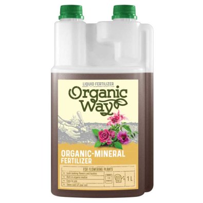Flydende organisk-mineralsk gødning til blomstrende planter