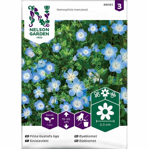 Prins Gustafs øje lyseblå