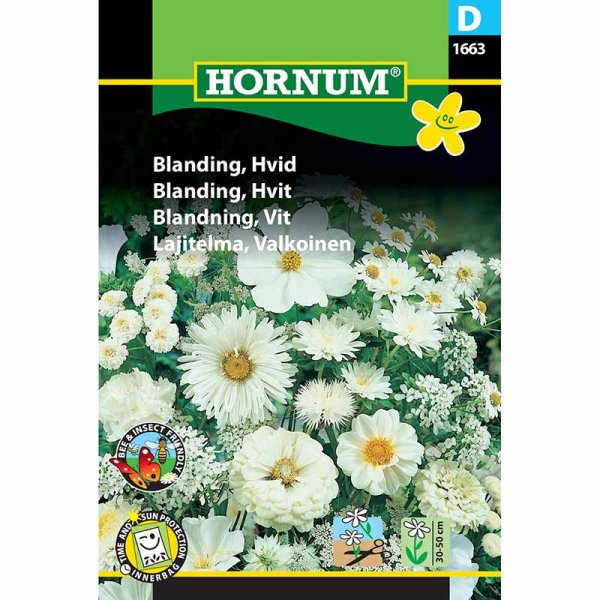 Blomsterblanding Hvid