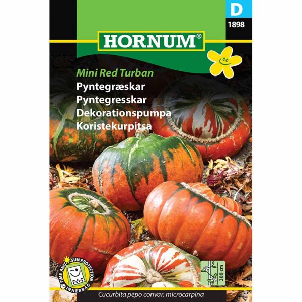 Pyntegræskar 'Mini Red Turban'