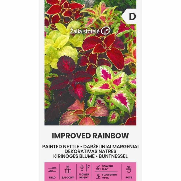 Paletblad 'Improved Rainbow'