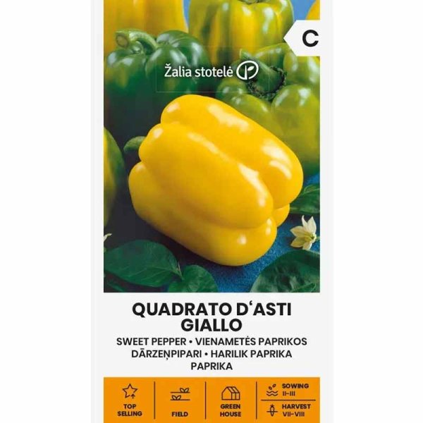 Peberfrugt 'Quadrato D'Asti Giallo'