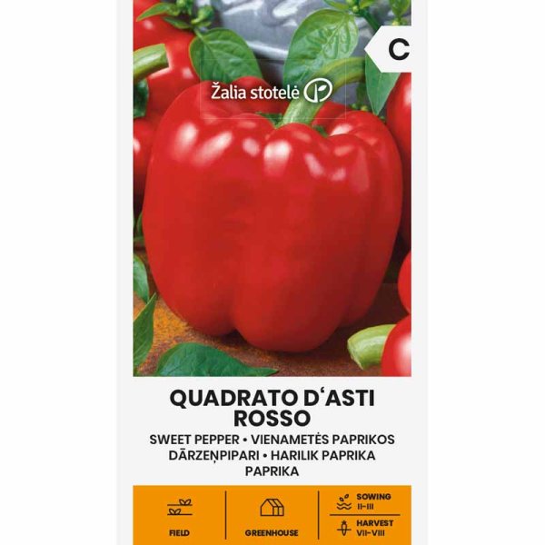 Peberfrugt 'Quadrato d'Asti Rosso'