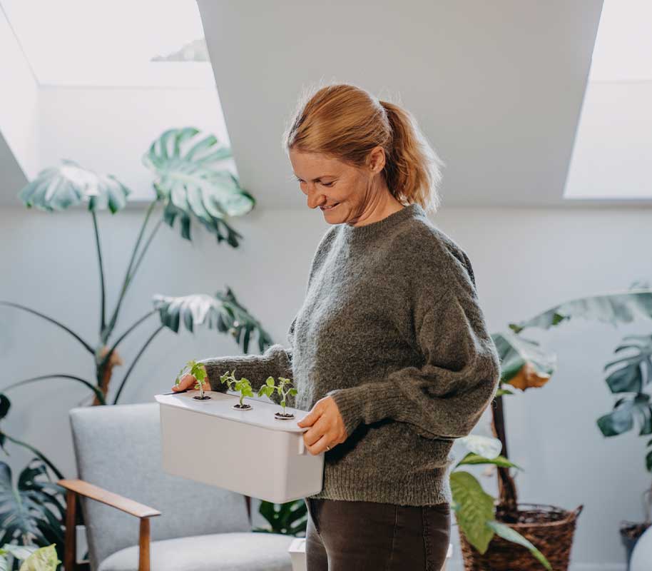 Hydroponisk dyrkning Harvy 3 hvid