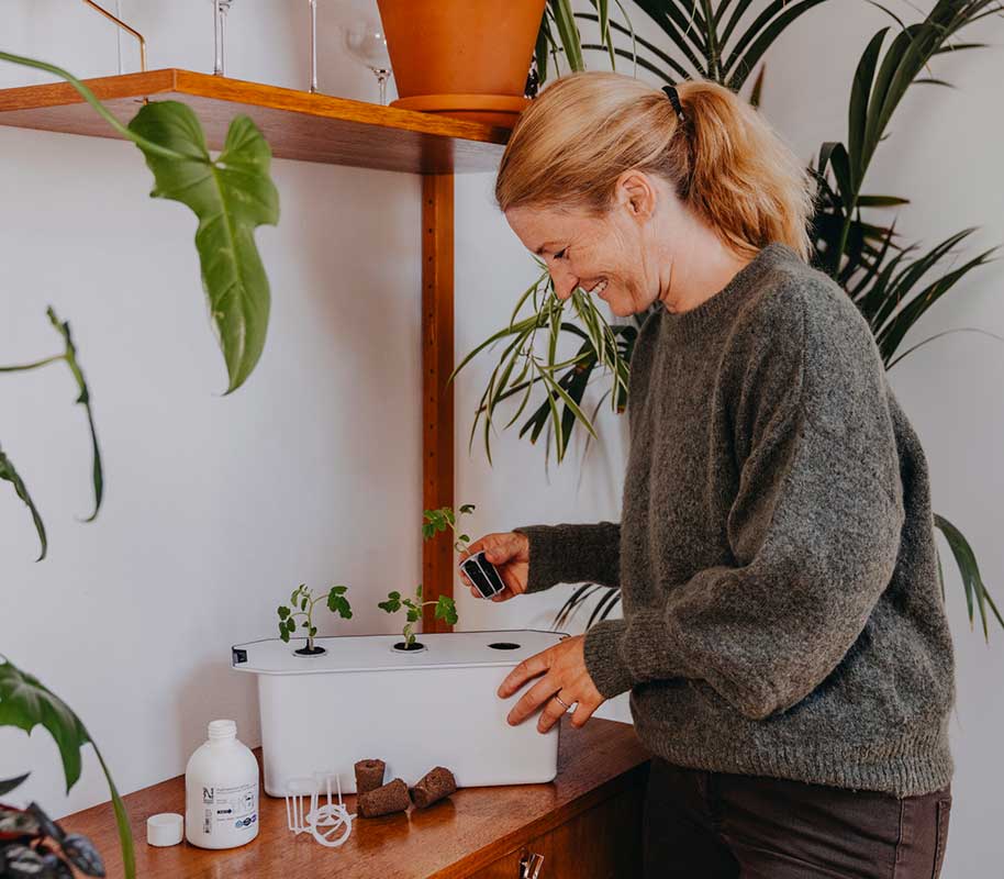 Hydroponisk dyrkning Harvy 3 hvid