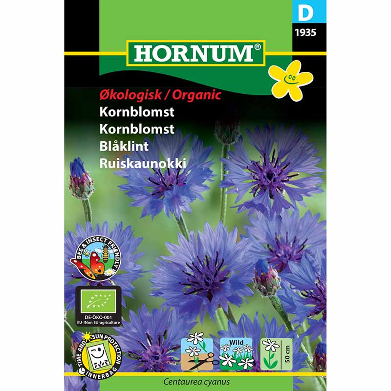 Kornblomst 'Single Blue'