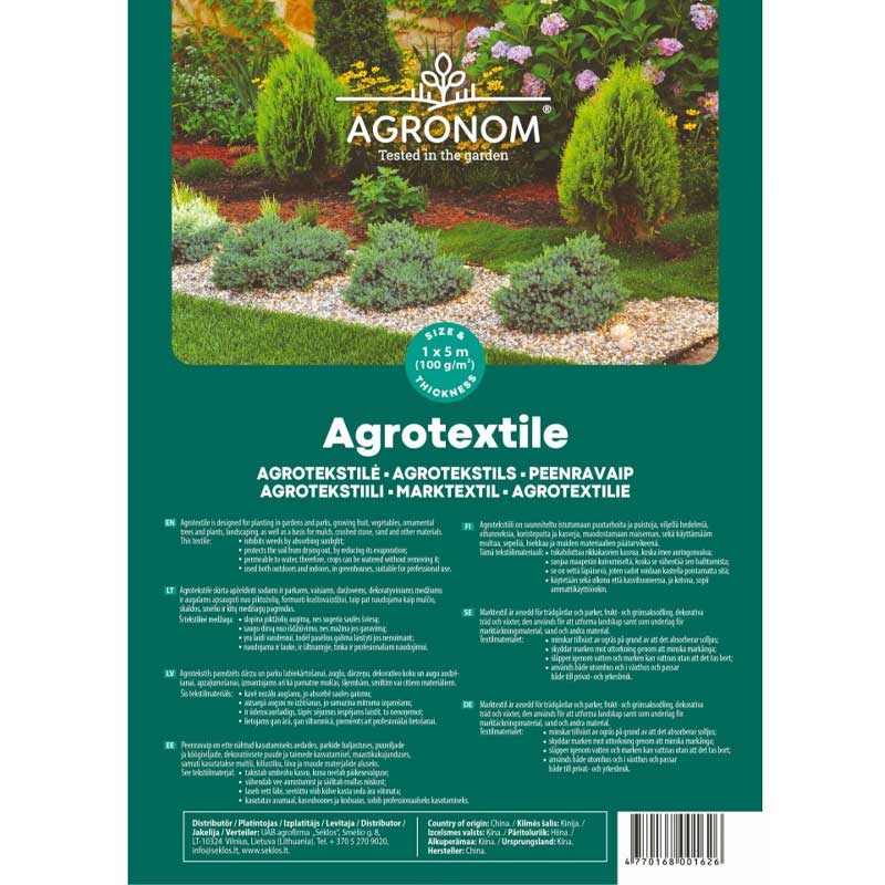 Jordtekstil 1x5m 100g/m²