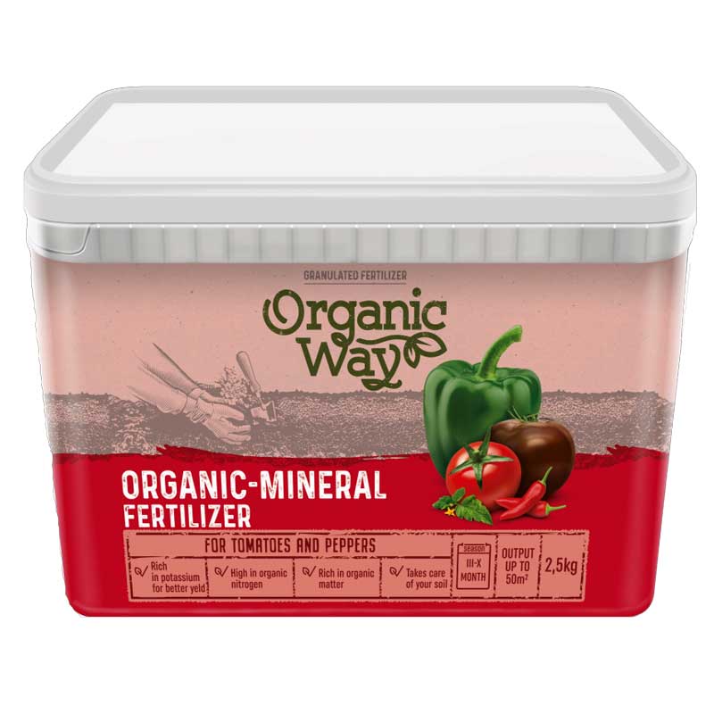 Organisk-mineralsk gødning til tomater og peber 2,5kg