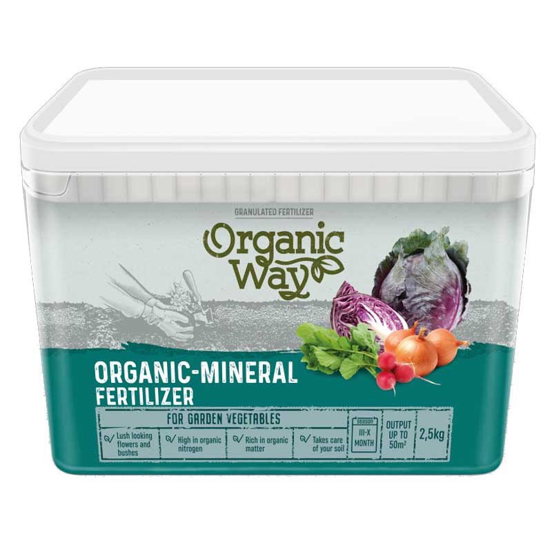 Organisk mineralsk gødning til havegrøntsager 2,5kg