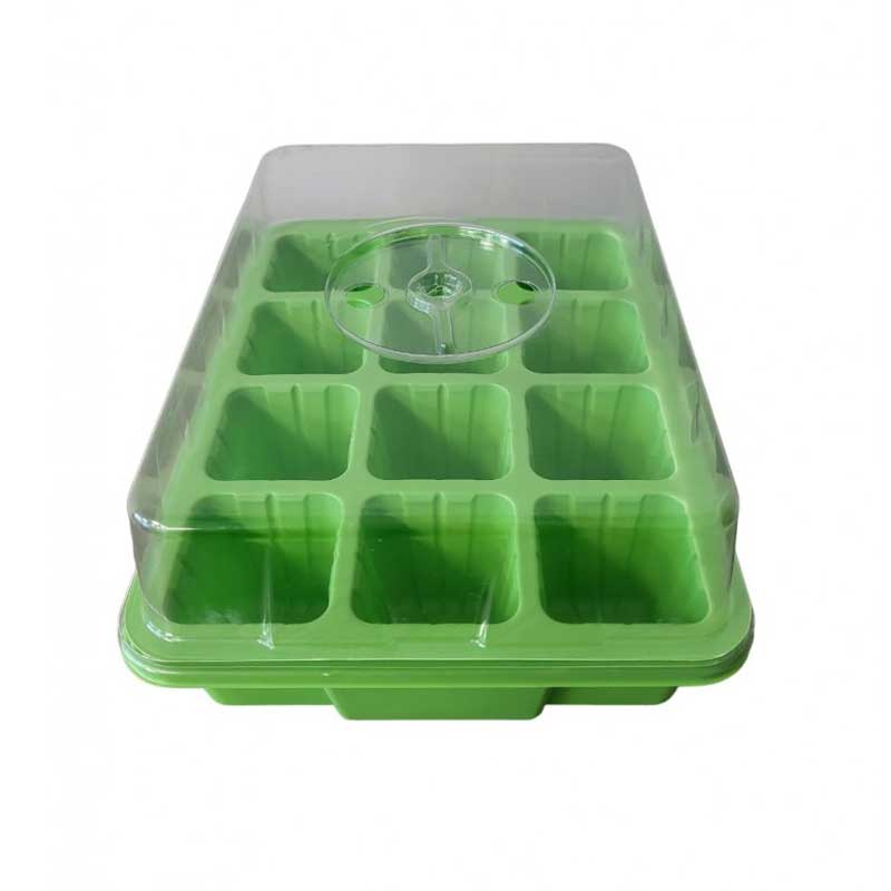 Minidrivhus med 12 potter 3-pak